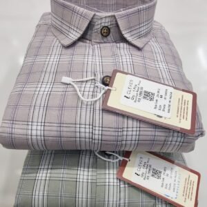Product Details: • Fabric: 100% Premium Soft Cotton (प्रीमियम कॉटन कपड़ा) • Pattern: Stylish Checkered Design (आकर्षक चेक्स डिजाइन) • Sleeves: Full Sleeves (पूरी आस्तीन) • Fit: Regular & Comfortable Fit • Occasion: Casual Wear, Office Wear, and Gifting • Pack Contains: 2 Premium Shirts (Grey & Pastel Checkered Colors) Care Instructions: Normal hand or machine wash. Do not bleach. यह शर्ट आपको पूरा दिन आरामदायक और स्टाइलिश लुक देगी। ऑफिस या कैजुअल आउटिंग के लिए एकदम सही चॉइस!